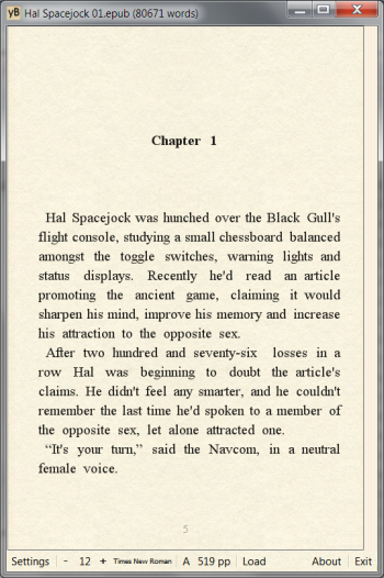 yBook showing Hal Spacejock 1